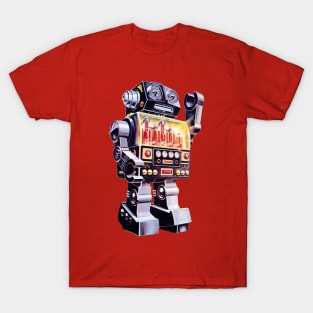 Retro Piston Robot Battery Operated T-Shirt